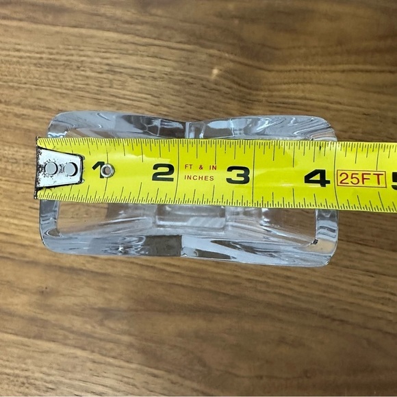 Mikasa Art Deco Style 90’s Clear Frosted Satin
Crystal Flared Vase Heavy Glass - Picture 8 of 9